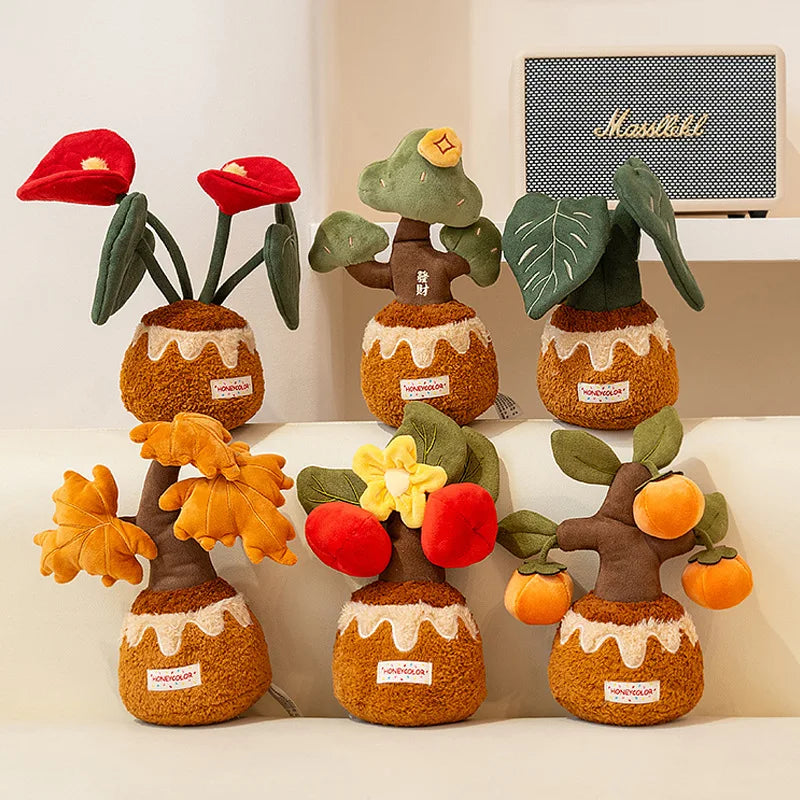 Sunflower Potted Plush Doll – Scented Artificial Plant, 4-12" | 10-30 cm