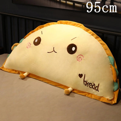 Giant Semicircle Toast Bread Plush Pillow, 20-37" | 51-95 cm
