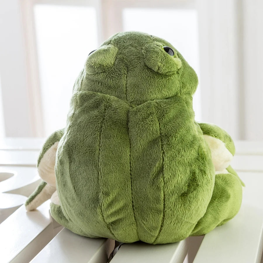 Grenouille réaliste en peluche, 13-23" | 33-58 cm