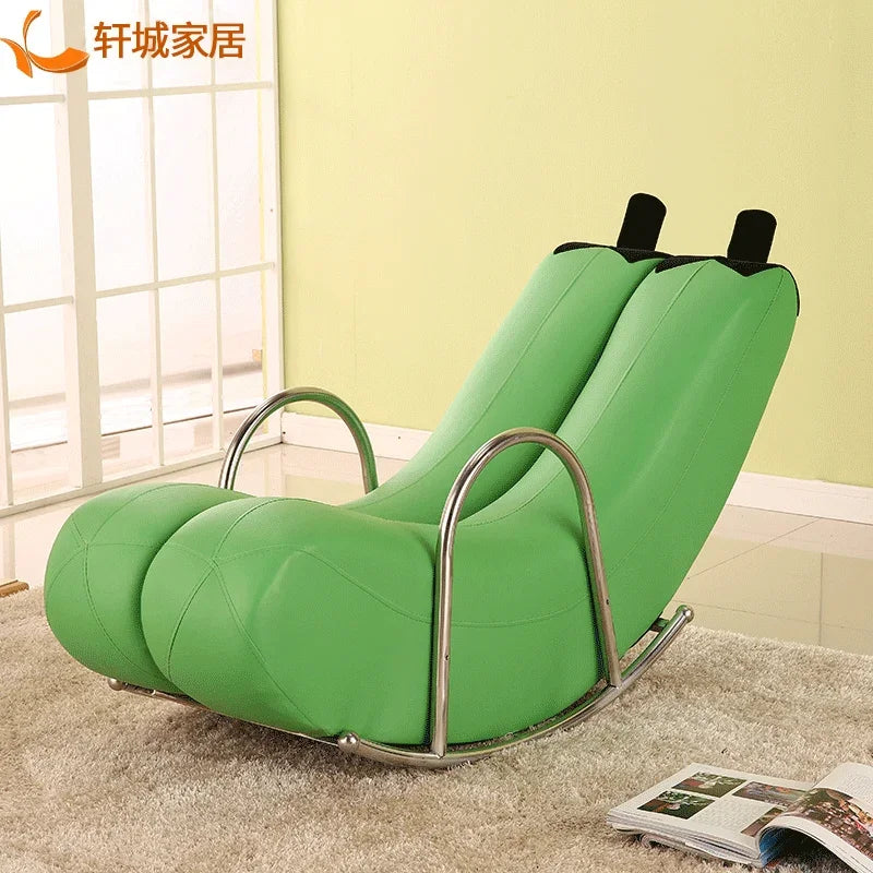 Go Bananas Rocking Chair - Six Colors, Faux Leather or Plush Design