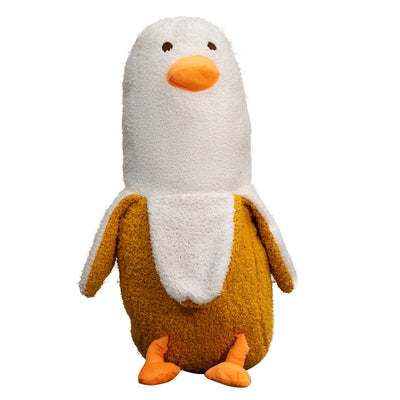 Banana Duck Plush Doll – Cute Funny Animal Pillow, 20-35" | 50-90 cm