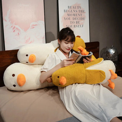 Banana Duck Plush Doll – Cute Funny Animal Pillow, 20-35" | 50-90 cm