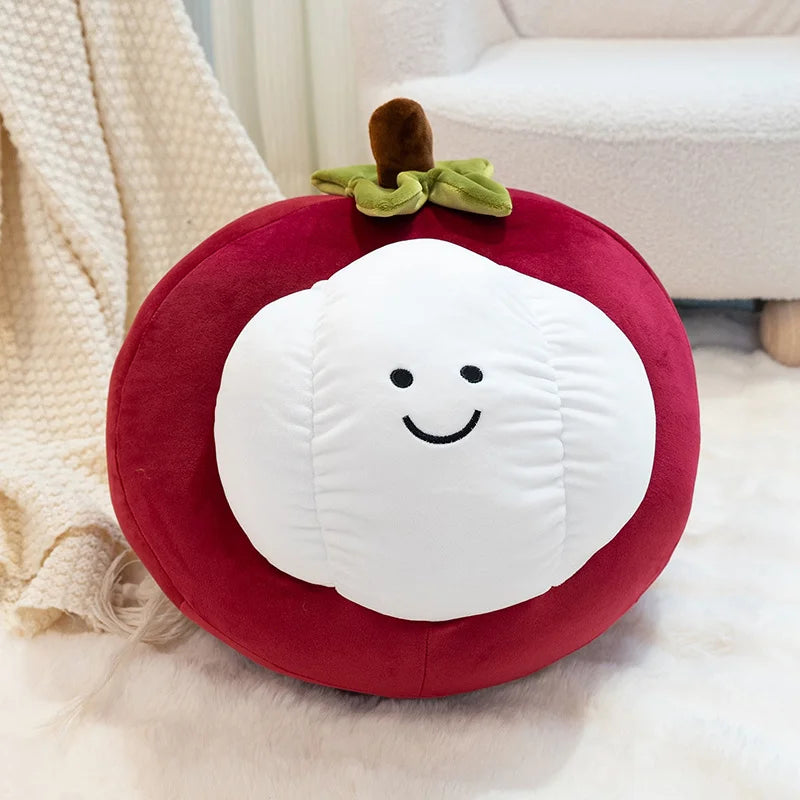Mangosteen Plush Toy – Soft Stuffed Fruit Decoration