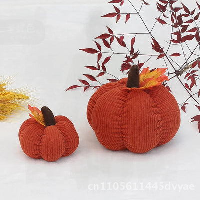 Thanksgiving Pumpkin Corduroy Ornaments – Autumn Festival Decor (Wholesale)