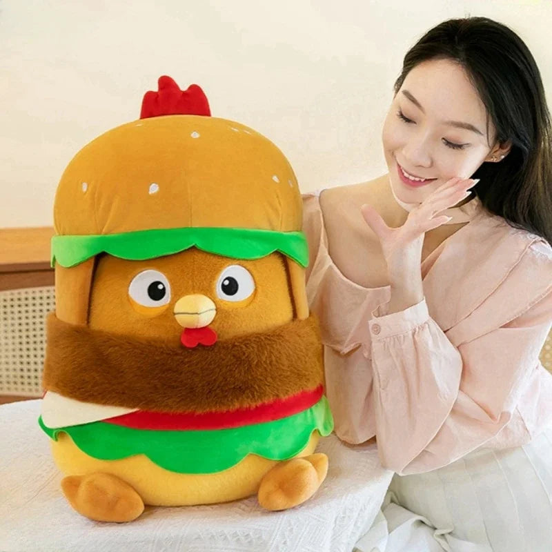 Pollo in un peluche hamburger, 12-20" | 30-50 centimetri