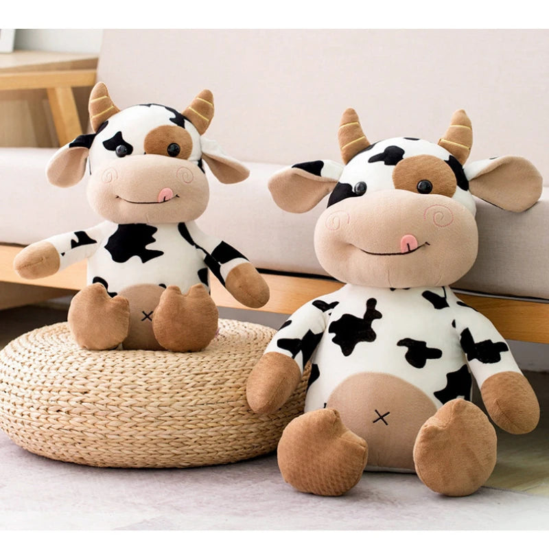 Mucca da latte di peluche seduta, 1-2,5 ft | 30-75 centimetri