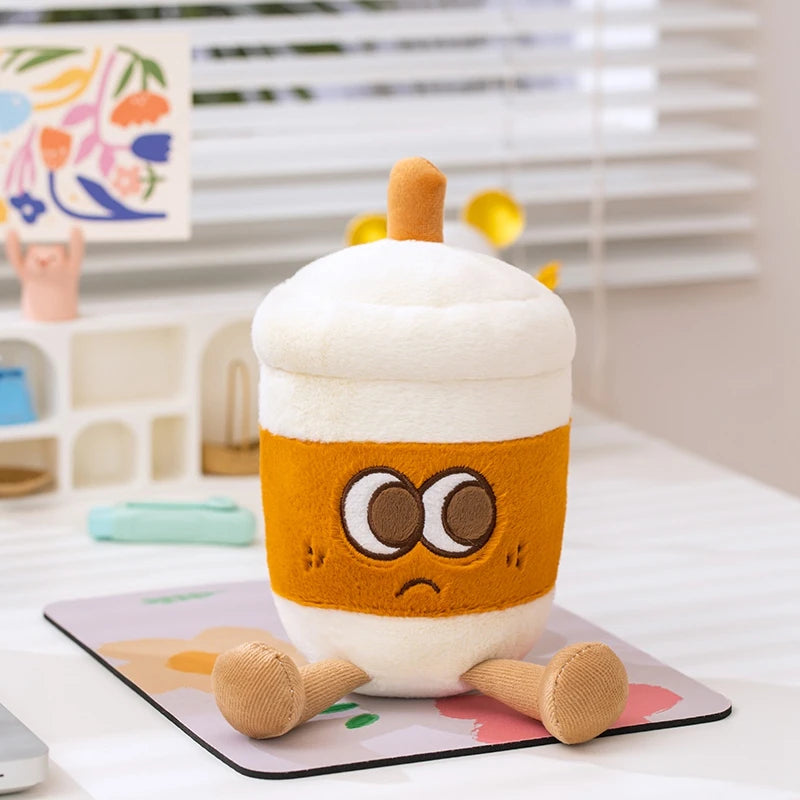 Coffee Cup & Teapot Plush Toy – Kawaii Stuffed Mug Travel Companion