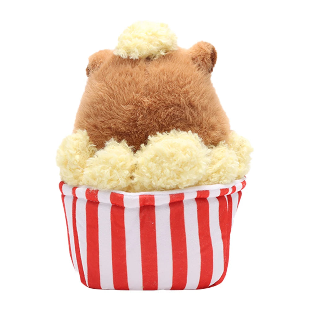 Puffed Rice Capybara Plush Toy – Kawaii Stuffed Animal Decor