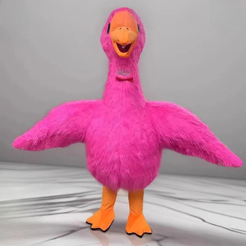 Plüsch Aufblasbares Weißes Schwan Kostüm