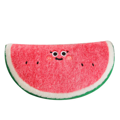 Giant Watermelon Plush Pillow – Slice Shaped Floor Cushion, 18-35" | 45-90 cm