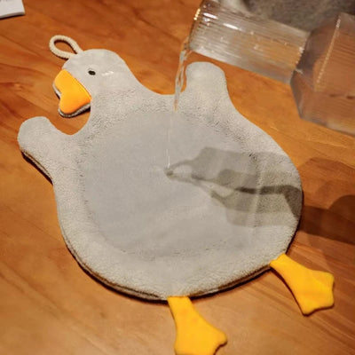 Cartoon Goose Hanging Handkerchief – Kitchen & Bathroom Towel