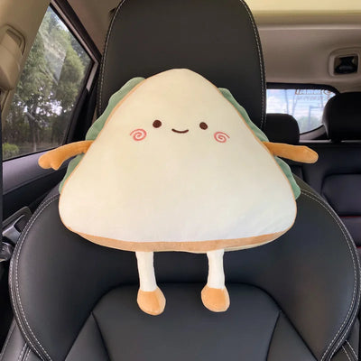 Sandwich-Shaped Plush Car Headrest – Kawaii Neck Pillow for Cars