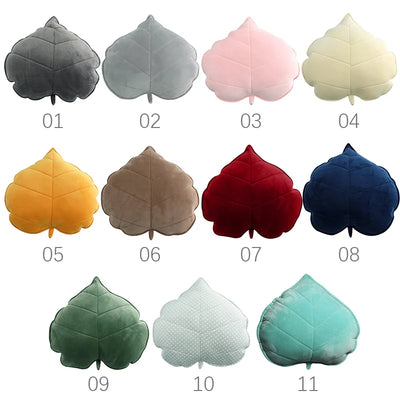 Plushie Large Realistic Leaf Throw Pillow, 11 Colors, 5-20" | 13-50 cm