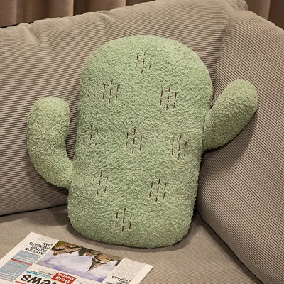 Coussin décoratif cactus en peluche, trois couleurs, 12-16" | 30-40 cm