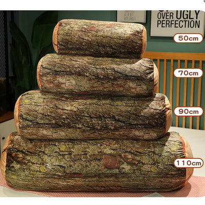 Peluches en forme de bûche réalistes, quatre styles, 20-28" | 50-70 cm