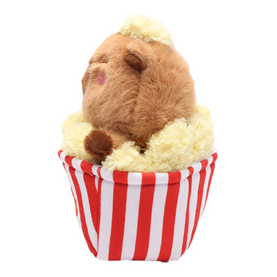 Puffed Rice Capybara Plush Toy – Kawaii Stuffed Animal Decor
