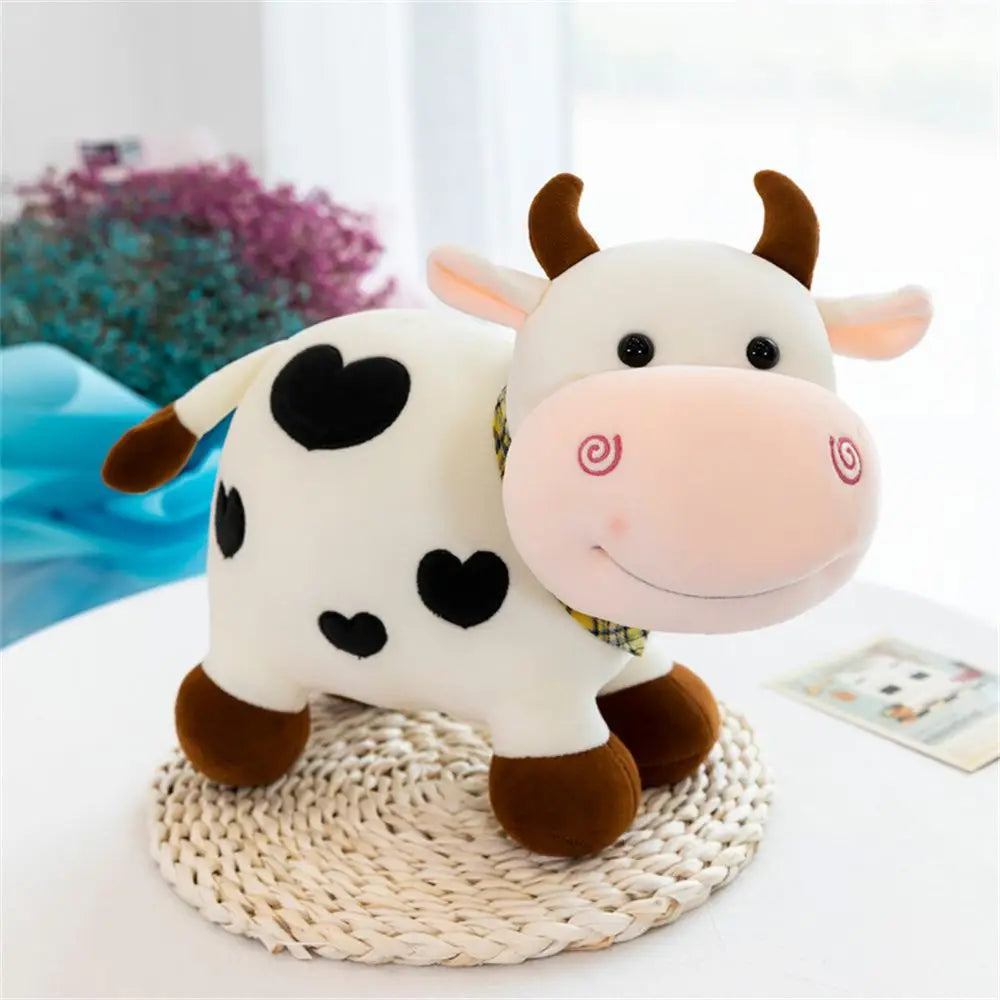 Mucca di peluche in cioccolato, fragola o latte, 10-14" | 25-35 centimetri