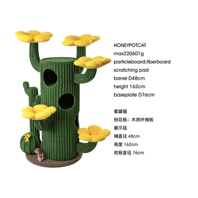 Luxury Cactus Cat Tree - Suitable for Multiple Cats - Four Designs