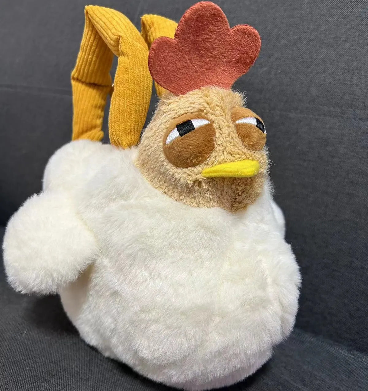 Chicken-Shaped Plush Crossbody Bag – Cute Cartoon Shoulder Bag