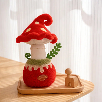 Stuffed Red Mushroom Plush Toy – Kawaii Poisonous Umbrella Mushroom Decor