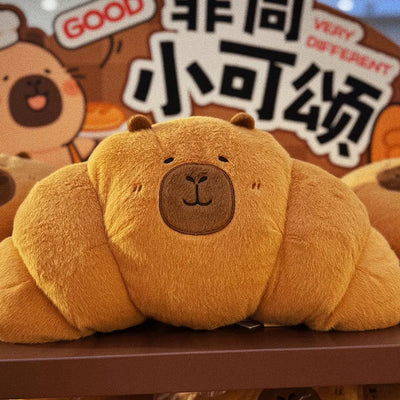 Plushie di Capybara Croissant, 18-24" | 45-60 centimetri