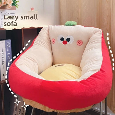 Fauteuil Canapé En Peluche Pomme Pour Enfants