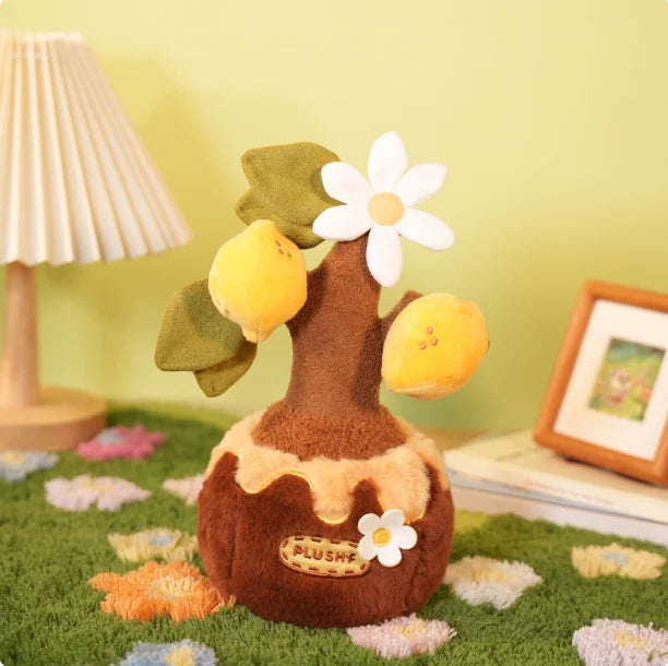Kawaii Potted Plant Plushies – Flowers, Cacti & Fruit Trees, 6-8" | 14-20 cm