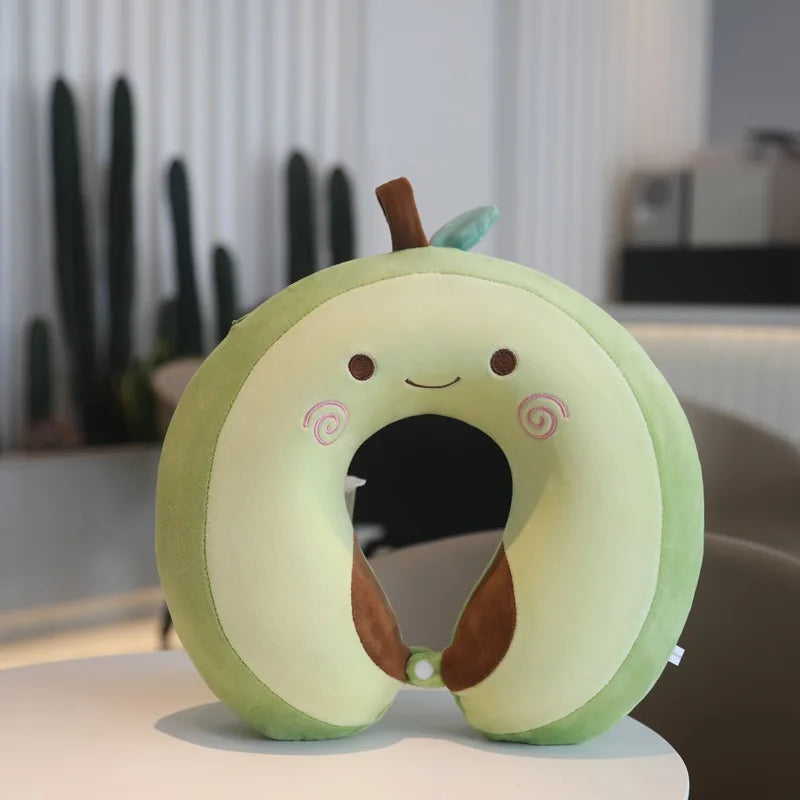 Avocado U-Shaped Travel Neck Pillow – Car & Plane Cervical Support