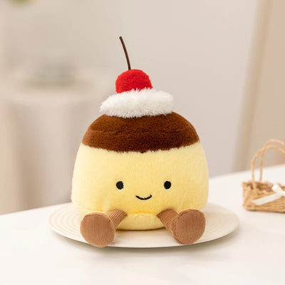 Afternoon Tea Dessert Plush Toy Set – Pudding, Cake & Butterfly Biscuit Dolls