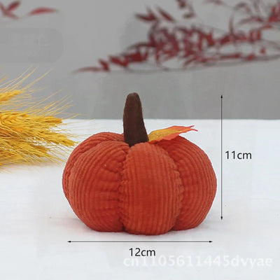 Thanksgiving Pumpkin Corduroy Ornaments – Autumn Festival Decor (Wholesale)