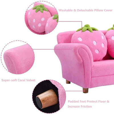 Set di divani per bambini Strawberry Dream - Quattro colori
