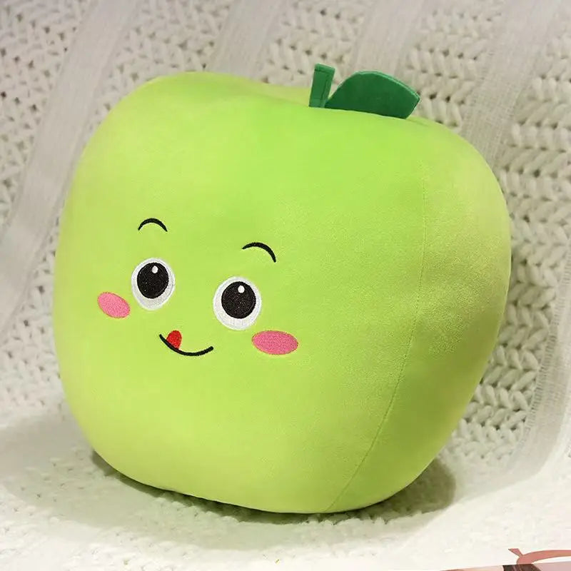 Kawaii Simulation Fruit Plushies – Apple, Watermelon & More, 4-12" | 10-30 cm
