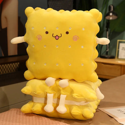 Plushie Cartoon Cracker with Optional Blanket, 15" | 38 cm