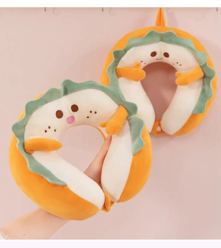 Toast Bread U-Shaped Neck Pillow – Cartoon Cute Car Cervical Pillow
