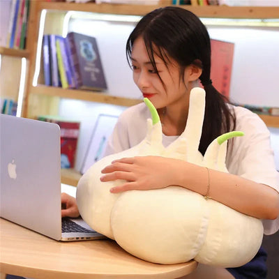 Testa d'aglio realistica in peluche, 1,3 ft | 40 centimetri