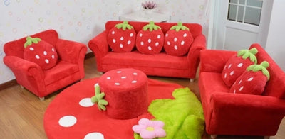 Set di divani per bambini Strawberry Dream - Quattro colori