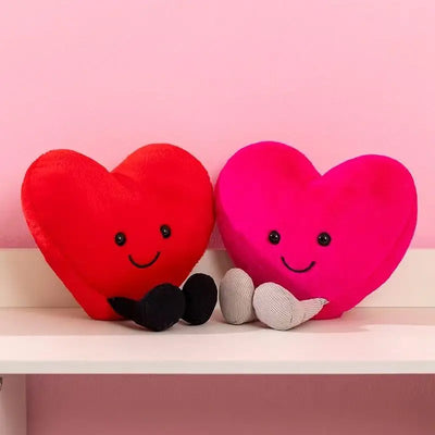 Peluche Corazón de San Valentín, Tres Colores, 7-12" |18-30 centímetros