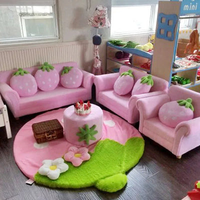 Strawberry Dream Children's Couch Set - Four Colors