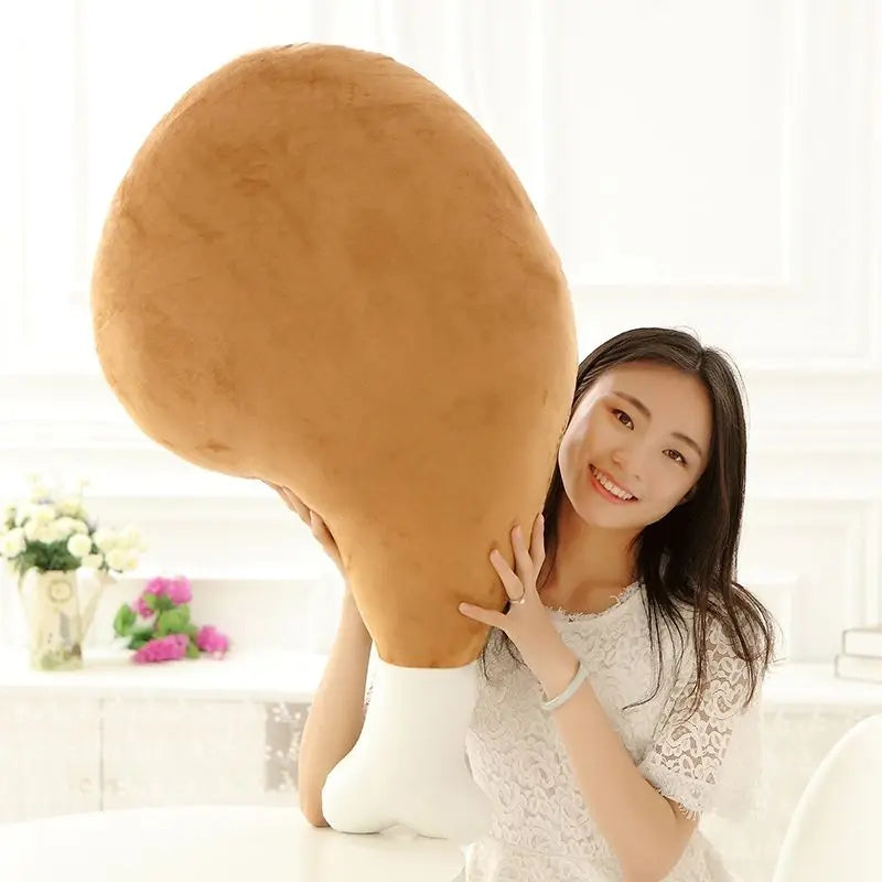 Cooked Chicken Leg Plushie, 5-33" | 12-85 cm