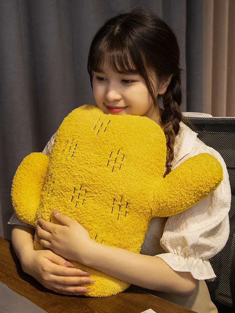 Coussin décoratif cactus en peluche, trois couleurs, 12-16" | 30-40 cm