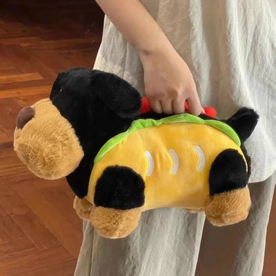 Plushie Dog as a Hot Dog, 12-22" | 30-55 cm
