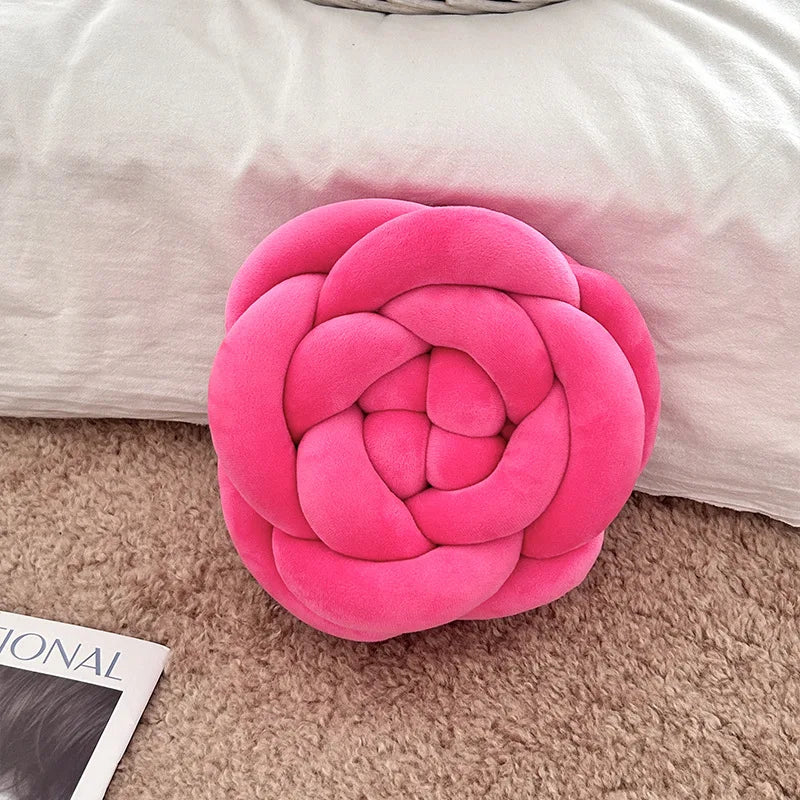 Coussin en peluche en forme de nœud de rose, 11" | 28 cm 🌹