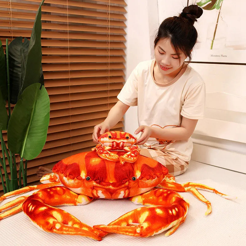 Plüsch Jumbo Realistischer Dungeness Krebs, 9-30" | 24-75 cm