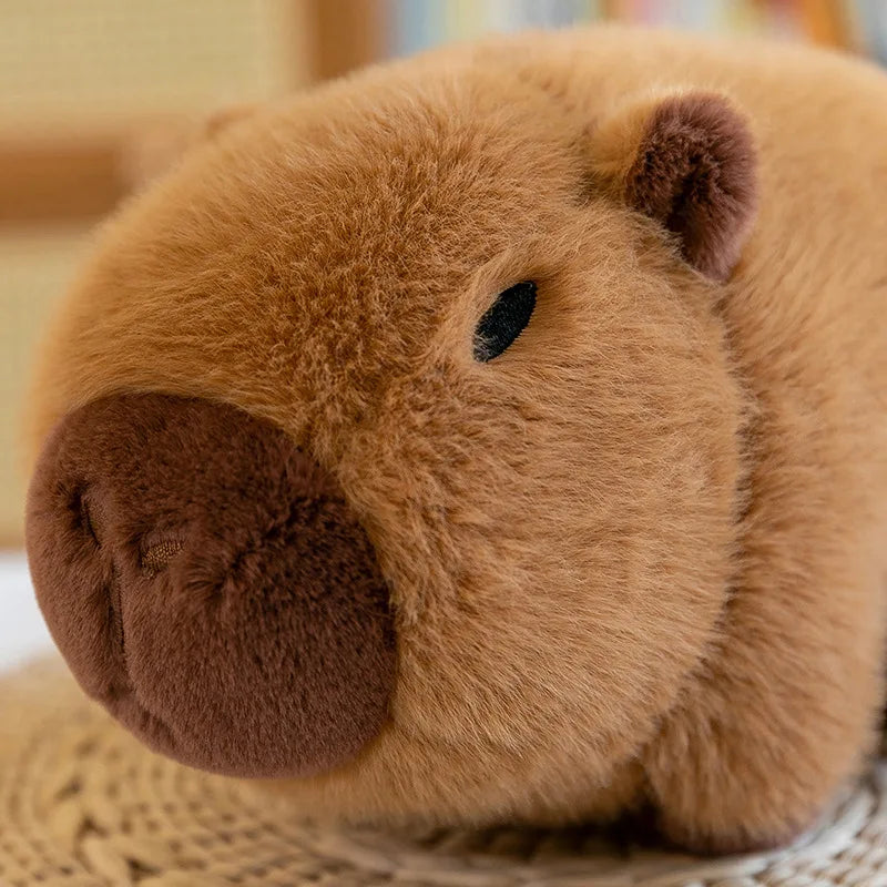 Avocado Capybara Plush Pillow – Kawaii Animal Stuffed Toy, 14" | 35 cm