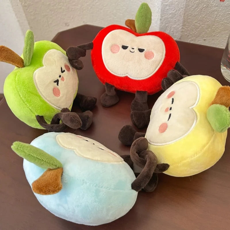 Squishy Apple Plush Pillow – Soft Stuffed Fruit Toy, Three Sizes