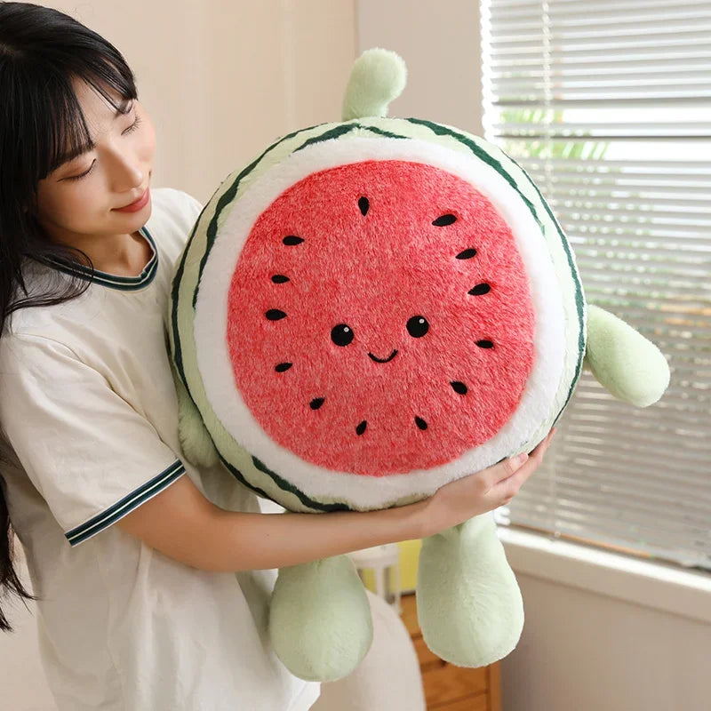Kawaii Watermelon Plush Pillow, 12-16" | 30-40 cm