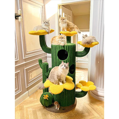 Luxury Cactus Cat Tree - Suitable for Multiple Cats - Four Designs