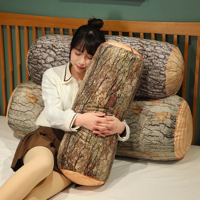 Peluches en forme de bûche réalistes, quatre styles, 20-28" | 50-70 cm