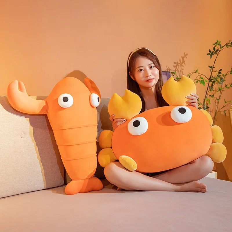 Crab & Lobster Plush Soft Toy – Stuffed Marine Animal, 12" | 30 cm