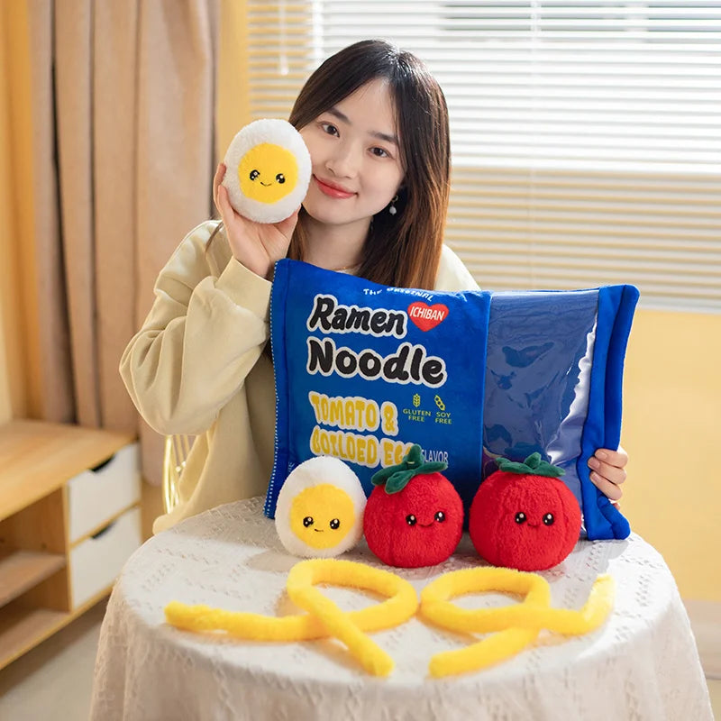 Juguete de peluche en forma de almohada de bolsa de aperitivos, ocho estilos, 16" | 40 centímetros